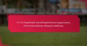 Read more about the article 3-1-4-2 Παραλλαγή: Αποτελεσματικότητα σχηματισμού, Στατιστική ανάλυση, Μετρικές απόδοσης