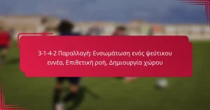 Read more about the article 3-1-4-2 Παραλλαγή: Ενσωμάτωση ενός ψεύτικου εννέα, Επιθετική ροή, Δημιουργία χώρου