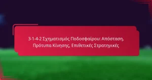 Read more about the article 3-1-4-2 Σχηματισμός Ποδοσφαίρου: Απόσταση, Πρότυπα Κίνησης, Επιθετικές Στρατηγικές