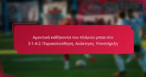 Read more about the article Αμυντικά καθήκοντα του πλάγιου μπακ στο 3-1-4-2: Παρακολούθηση, Ανάκτηση, Υποστήριξη
