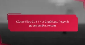 Read more about the article Κέντρο Πίσω Σε 3-1-4-2: Σημάδεμα, Παιχνίδι με την Μπάλα, Ηγεσία