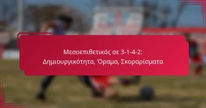 Read more about the article Μεσοεπιθετικός σε 3-1-4-2: Δημιουργικότητα, Όραμα, Σκοραρίσματα