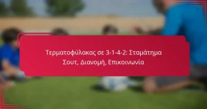 Read more about the article Τερματοφύλακας σε 3-1-4-2: Σταμάτημα Σουτ, Διανομή, Επικοινωνία