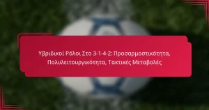 Read more about the article Υβριδικοί Ρόλοι Στο 3-1-4-2: Προσαρμοστικότητα, Πολυλειτουργικότητα, Τακτικές Μεταβολές
